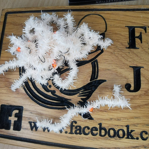 CHEWING GUM Worms Fly Fishing Fly. Size 10 Barbless BISCUIT