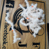CHEWING GUM Worms Fly Fishing Fly. Size 10 Barbless BISCUIT