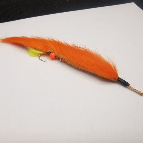 Orange & Yellow Weed Fly (Snake) - DEADLY FLY - FISHING - NEW Set Of 4