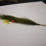 Olive Weed Fly (Snake) - DEADLY FLY - FISHING - NEW Set Of 4