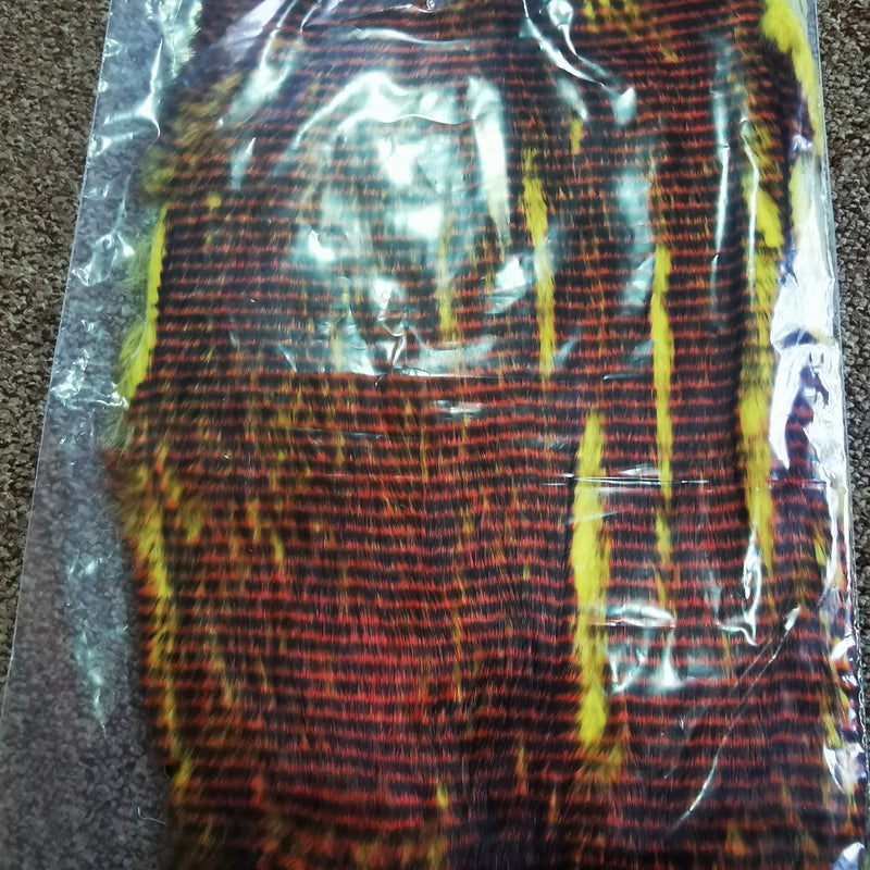 Full Rabbit Skin Pre-cut Zonker strips TIGER