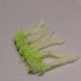 6 Moulded Cheese Eggstacy Fritz Worms. Fly Fishing trout fly lure Barbless