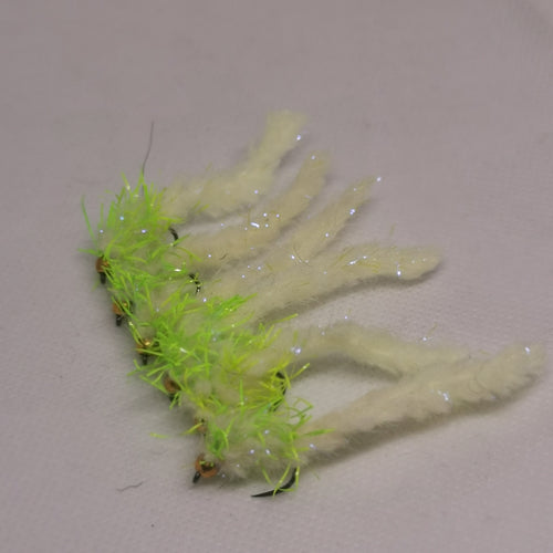 6 Moulded Cheese Eggstacy Fritz Worms. Fly Fishing trout fly lure Barbless