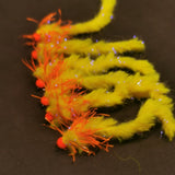 6 FIREBALL FISHING TROUT FLIES SIZE 10 BARBLESS LURE