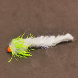6 Cats Whisker Worms FISHING TROUT FLIES SIZE 10 BARBLESS LURE