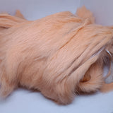 Full Rabbit Skin Pre-cut Zonker strips PEACH