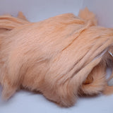 Full Rabbit Skin Pre-cut Zonker strips PEACH
