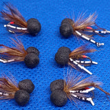 Daddy long legs Booby Wet Fly Fishing Trout Lures size 12