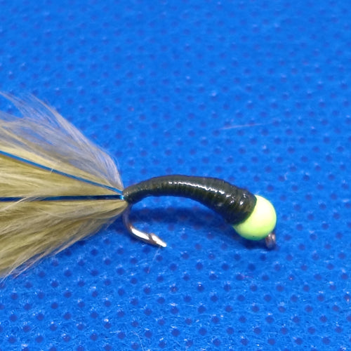 6 Blue Flash Damsel Hot Head Bung Buzzers Stalking Size 12 - Fly Fishing Flies Trout (Copy) (Copy) (Copy)