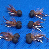 Daddy long legs Booby Wet Fly Fishing Trout Lures size 12