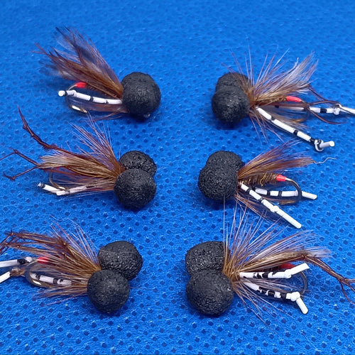Daddy long legs Booby Wet Fly Fishing Trout Lures size 12
