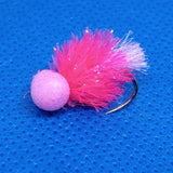 Pink Blob Booby Wet Fly Fishing Trout Lures size 10 Barbless