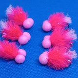 Pink Blob Booby Wet Fly Fishing Trout Lures size 10 Barbless