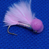 Pink Mylar Booby Wet Fly Fishing Trout Lures size 10