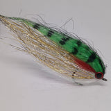 1 Large Pike /Perch/ Predatory Fly Lures Size 3/0 Hook GREEN PERCH