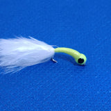 6 Chartreuse Hot Head Bung Buzzers Stalking Size 12 - Fly Fishing Flies Trout (Copy) (Copy)