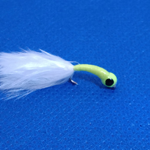 6 Chartreuse Hot Head Bung Buzzers Stalking Size 12 - Fly Fishing Flies Trout (Copy) (Copy)