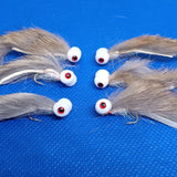 Zonker Fry Booby Wet Fly Fishing Trout Lures size 10 Barbless