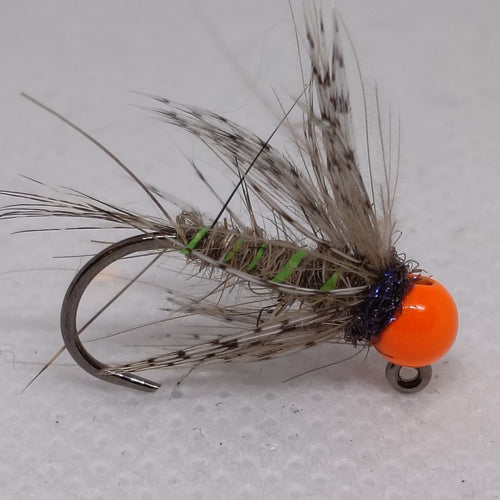 TUNGSTEN NYMPHS 4.6mm BEADS Size 10 Barbless Jig Hook Hares Ear Hot Head
