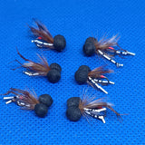 Daddy long legs Booby Wet Fly Fishing Trout Lures size 12