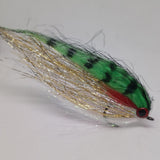 1 Large Pike /Perch/ Predatory Fly Lures Size 3/0 Hook GREEN PERCH