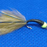 6 Blue Flash Damsel Hot Head Bung Buzzers Stalking Size 12 - Fly Fishing Flies Trout (Copy) (Copy) (Copy)