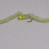 6 Mojito Shimmy Worms Fly Fishing Fly. Size 10 Barbed Hook