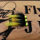 Salmon Flies Single Hook Bead Head Size 8. Set Of 3