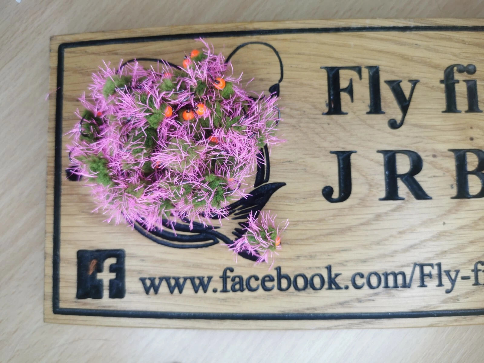 6 PINK /OLIVE EGG-IT BLOBS FISHING TROUT FLIES  SIZE 10 BARB LESS HOTHEAD