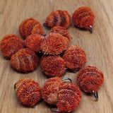 6 x CARP- MULLET -TROUT DOG BISCUITS FISHING FLIES SIZE 10 BARBED HOOK GINGER