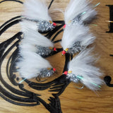 Micro Humongous trout fly fishing fry bashing lure size 12 Barbed set of 12