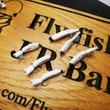 White Floating Fry Fishing Dry Trout Flies size 10 Set of 6