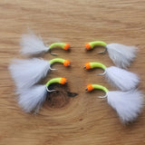 6 Cats Whisker Hot Head Bung Buzzers Stalking Size 12 - Fly Fishing Flies Trout