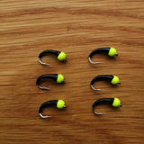 6 'Dogs Bollox' Bung Buzzers Barbless Size 12 - Fly Fishing Flies Trout Bollocks