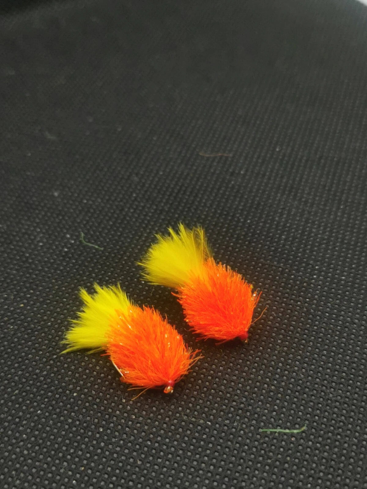 Solar Flare Blob set of 6 size 10 trout fly Fishing