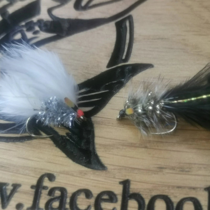 Micro Humongous trout fly fishing fry bashing lure size 12 Barbed set of 12