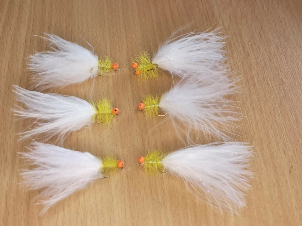 Dancer Hot head chainlink eyes Size 10 (Set of 6)  Fly Fishing Flies Fry Wet