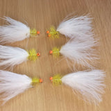 Dancer Hot head chainlink eyes Size 10 (Set of 6)  Fly Fishing Flies Fry Wet