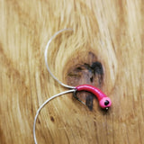 6 x PINKY FLEXI-FLOSS STALKING BUG ,LURES,TROUT FLIES, BUZZERS SIZE 10