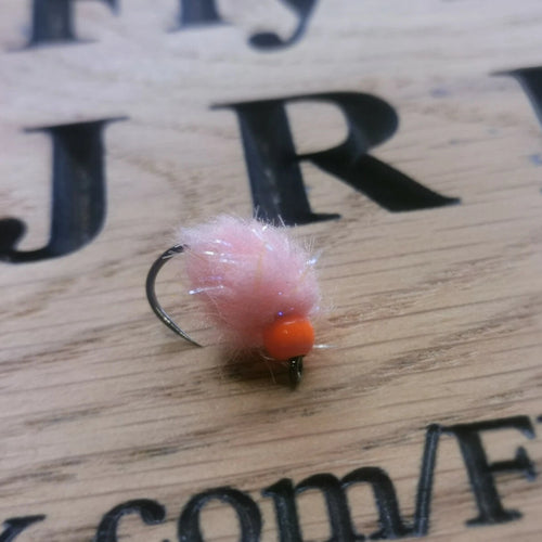 6x Size 10 Glistening Egg_it Flo Peach Eggstacy Blob fly Fly Fishing, eggstacy.