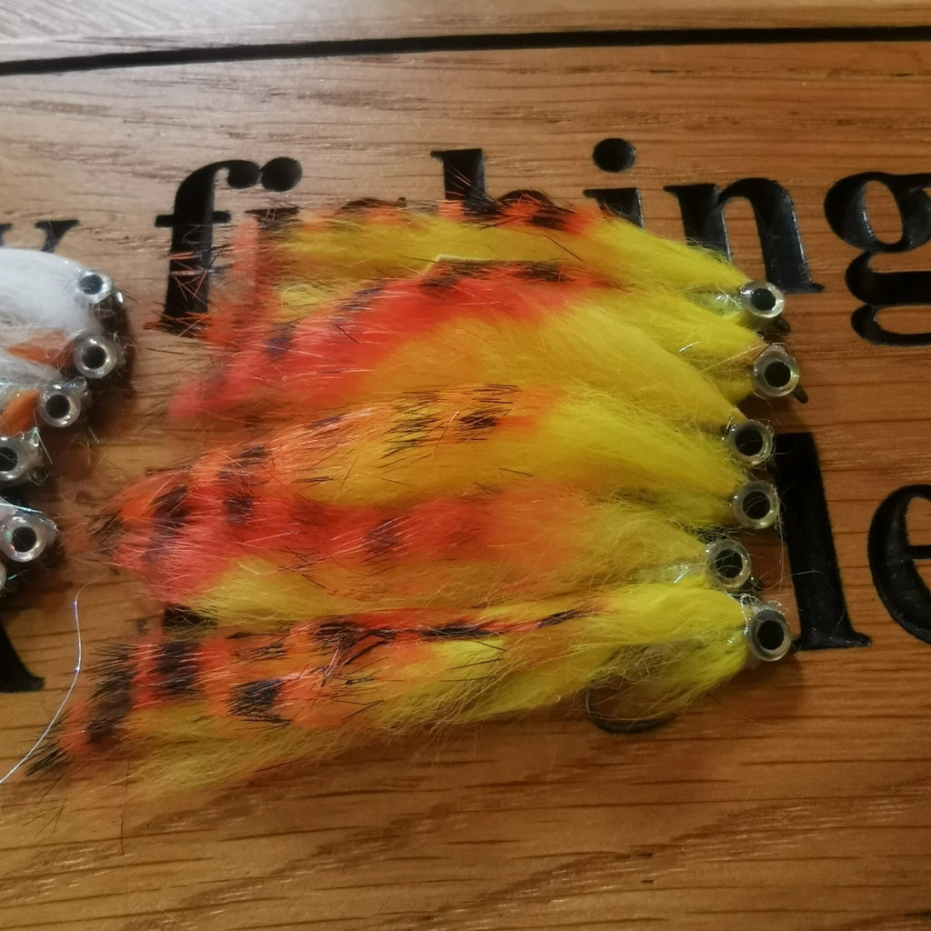 Zonker Trout Flies x 18 - size 8 Barbless