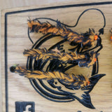 6 Black and Orange Eggstacy Worms.Fly Fishing trout fly lure barbless Hot Head