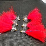 Woolly Bugger Fly Fishing Flies lures Streamers X6 BARBLESS