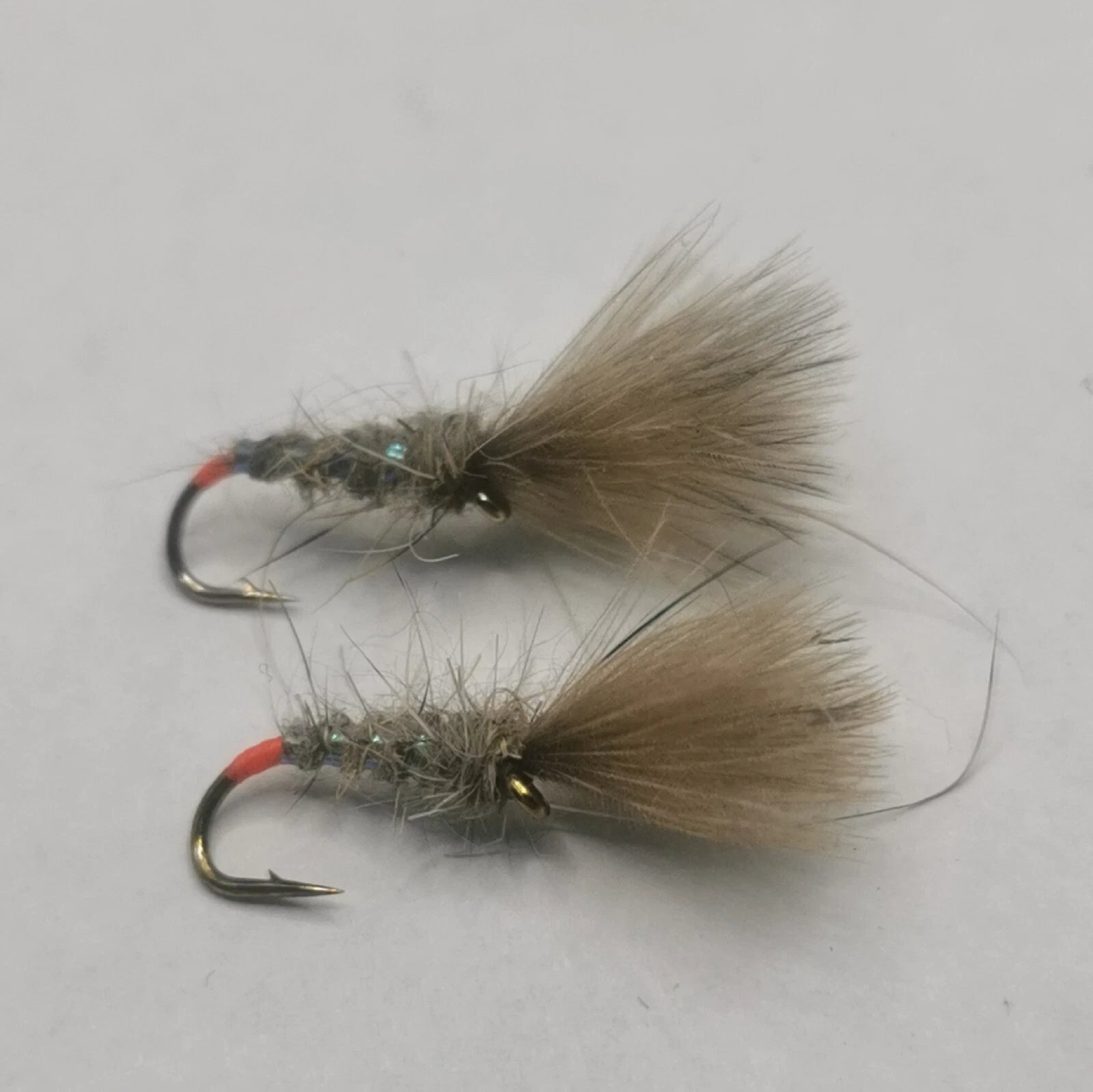 Hot Butt Hares Ear Shuttlecock  Set of 6  Fly Fishing Trout Flies SIZE 14