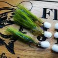 6 Olive Fry Popper Trout Flies Fly Fishing Trout Fly Size 10 Barbless