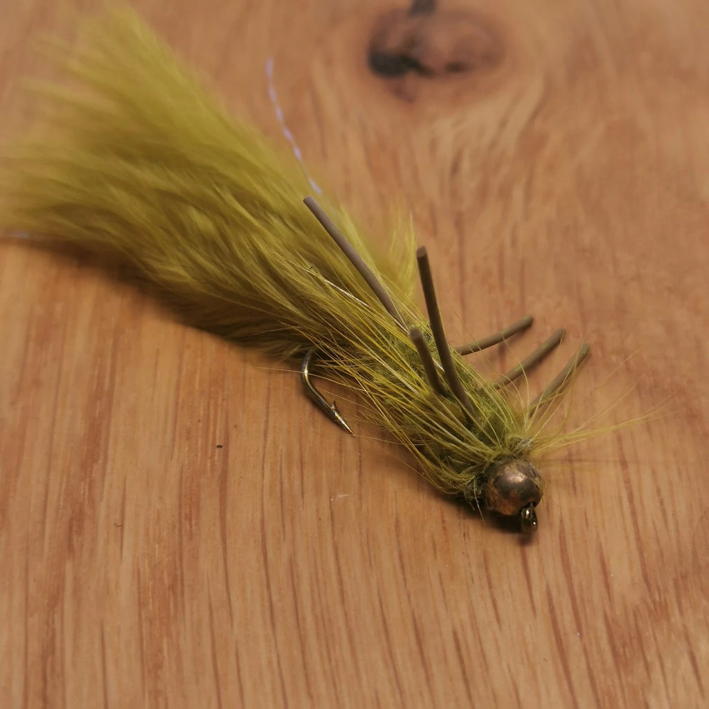 Olive Woolly Bugger Fly Fishing Flies lures Streamers X6