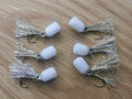 6 Roach fry Popper Trout Flies Fly Fishing Trout Fly Size 10