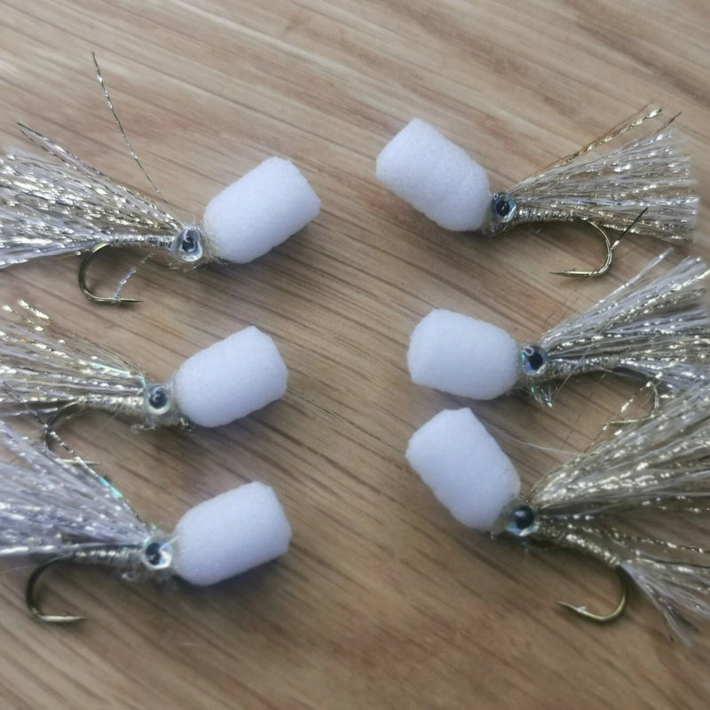 6 Roach fry Popper Trout Flies Fly Fishing Trout Fly Size 10