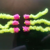 6 FRUIT SALAD Eggstacy Worms. Fly Fishing trout fly lure