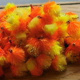 12 Tequila FAB BLOBS/TROUT FLIES/FLY FISHING size 10 barbed